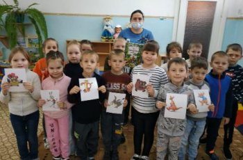 Винни Пух в гостях у ребят